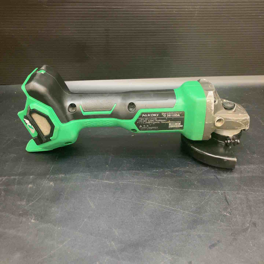 ハイコーキ(HIKOKI ※旧:日立工機) 100mmコードレスディスクグラインダ G3610DA(NN)【川越店】