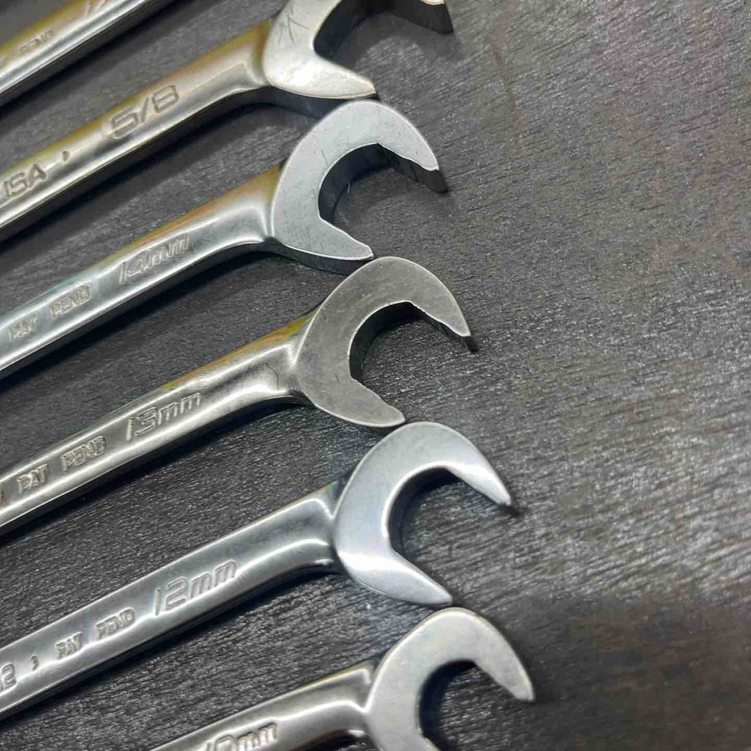 スナップオン(Snap-on)VSM5222B VSM5219A VS20B SVSM17 SVSM14 SVSM13 SVSM12 SVSM10　22,19,5/8,17,14,13,12,10 オープンエンドレンチ 8点　【越谷店】