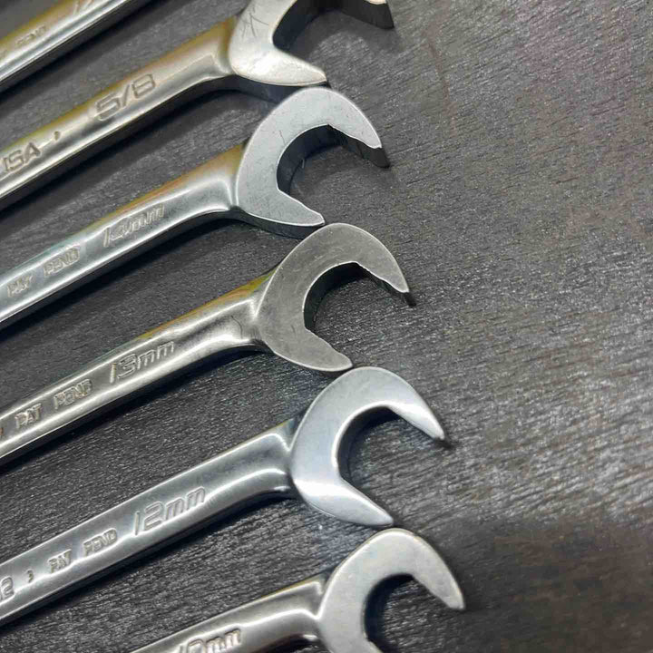 スナップオン(Snap-on)VSM5222B VSM5219A VS20B SVSM17 SVSM14 SVSM13 SVSM12 SVSM10　22,19,5/8,17,14,13,12,10 オープンエンドレンチ 8点　【越谷店】
