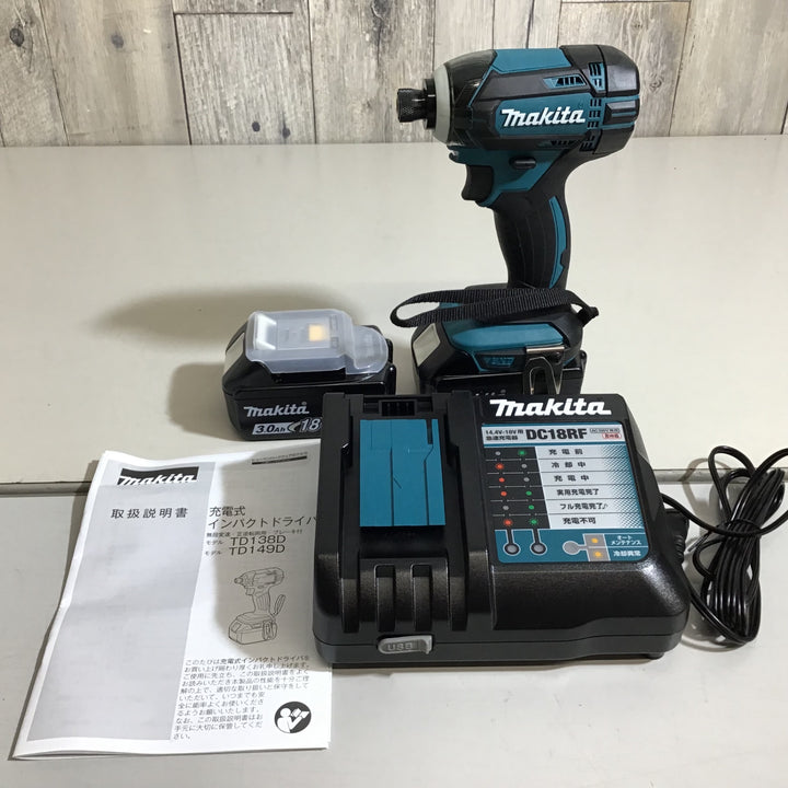 【未使用品】★送料無料★マキタ(makita) 18V 3.0Ah コードレスインパクトドライバー TD149DRFX【戸田店】