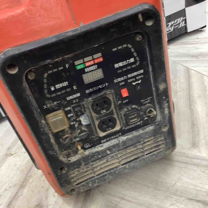 やまびこジャパン 新ダイワ ガソリンインバータ発電機 IEG1601ME 動作確認済み 蓋無し 外装汚れ ネジ無【越谷店】