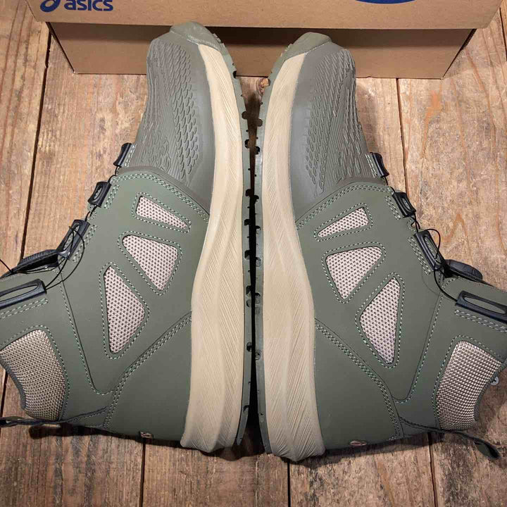 【中古極美品！】◇[アシックス] 安全靴 ウィンジョブ CP122 BOA マントルグリーン/ローズゴールド 26.5cm BOA　1273A117-300【所沢店】