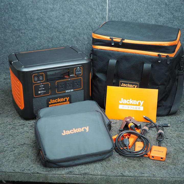 Jackery/ジャクリ ポータブル電源1500 PTB152 +SolarSaga100 JS-100C 2枚付セット【鴻巣店】