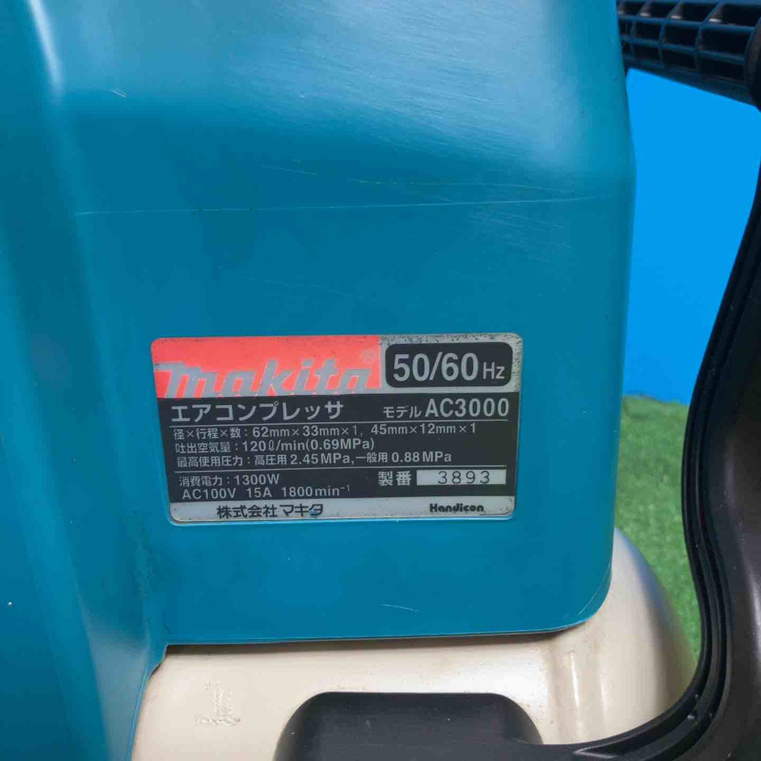 ◇マキタ(makita) エアコンプレッサー AC3000 充填約3分【岩槻店】