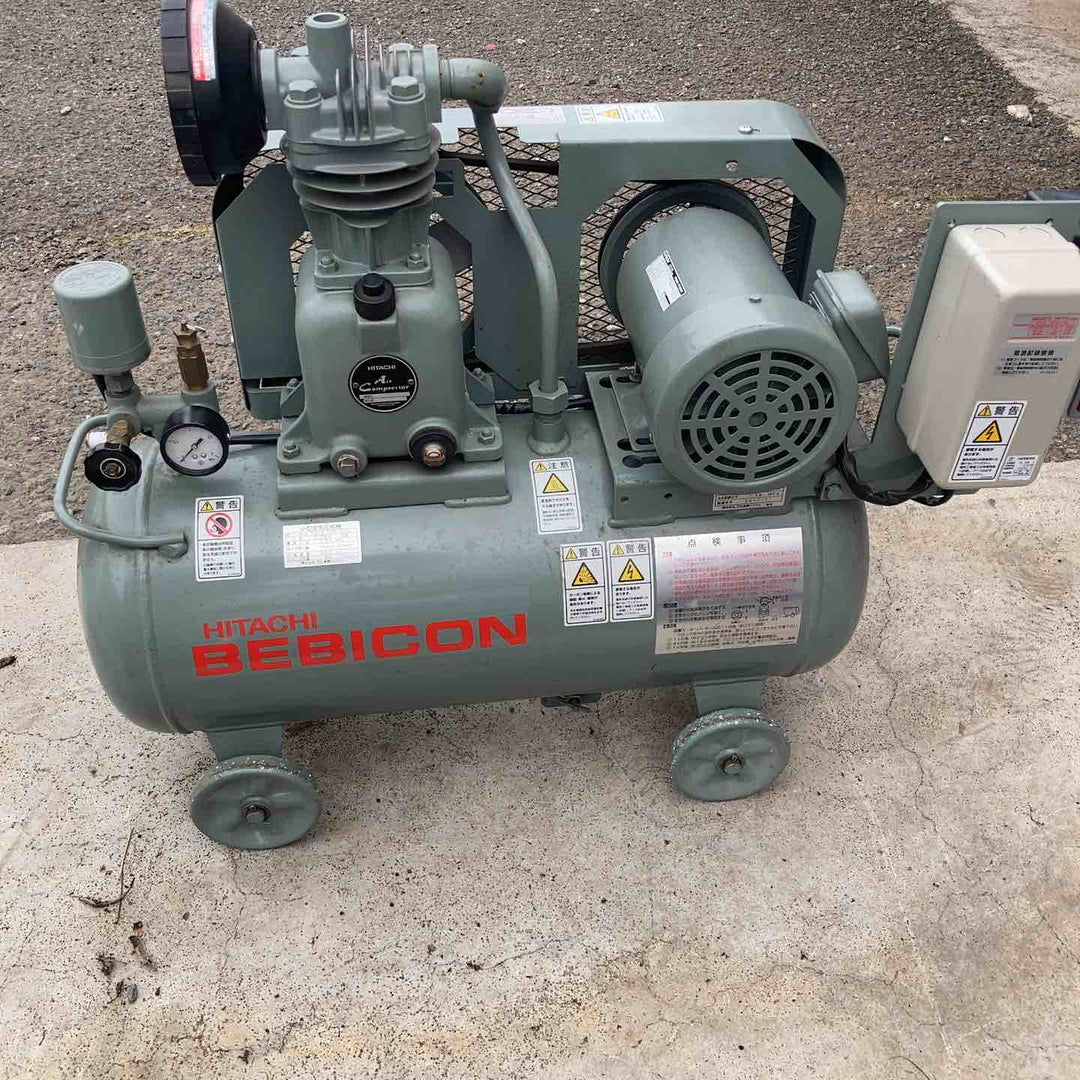 【店頭受取り限定】◇日立産機システム 三相200V 1馬力 給油式ベビコン ベビコン 圧力開閉式 50Hz用 0.75P-9.5VP5【柏店】