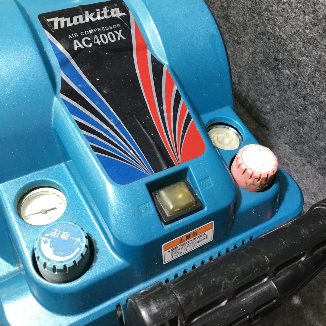 【中古品】マキタ(makita) エアコンプレッサー AC400XL ※タンク内圧力計不作動※【桶川店】