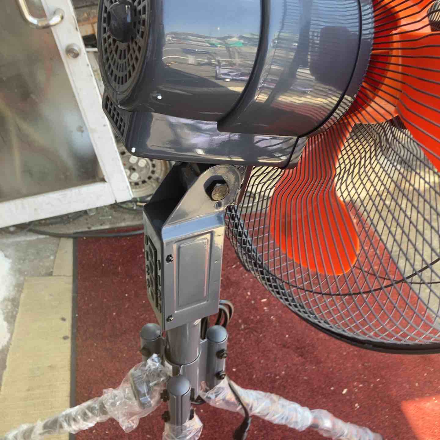 店頭受取り限定】[山善] 扇風機 45cm 工業扇 スタンド式 押し