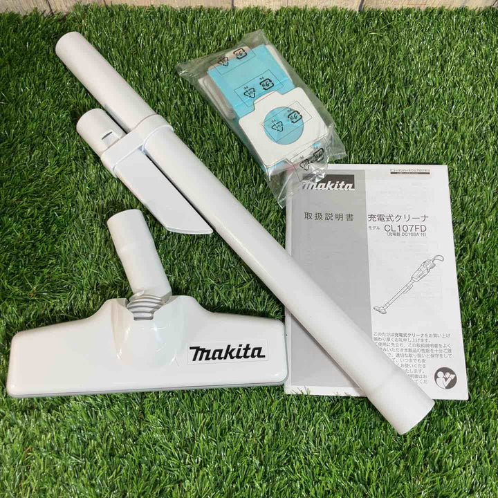 マキタ(Makita) 充電式クリーナ 10.8V バッテリー・充電器付 CL107FDSHW 純正バッテリー1個付【戸田店】