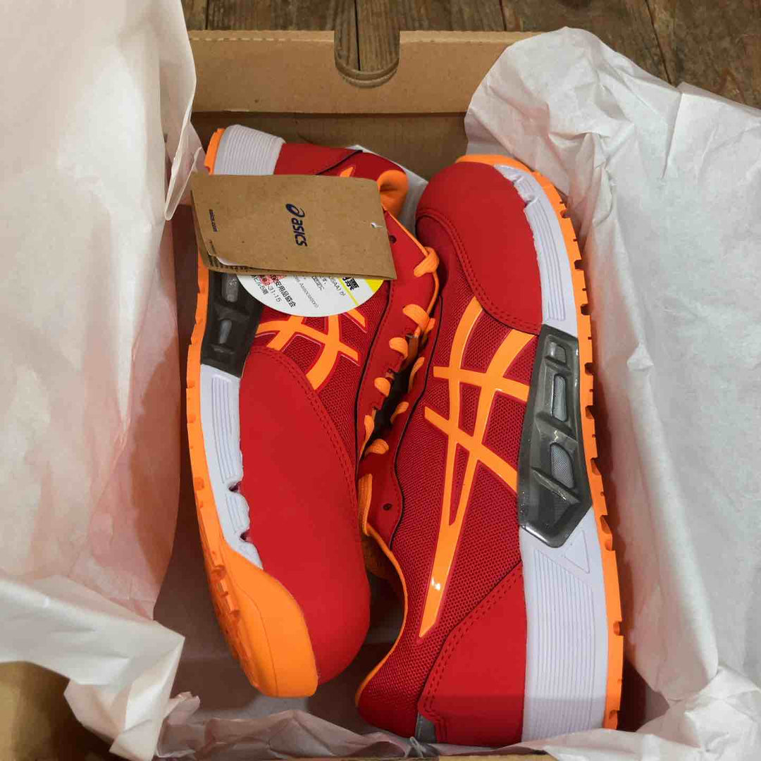 [アシックスワーキング] ASICS 安全靴/作業靴 ウィンジョブ CP212 AC JSAA A種先芯 耐滑ソール fuzeGEL搭載 メンズ エレクトリックレッド/オレンジポップ 26.0 cm 3E【所沢店】