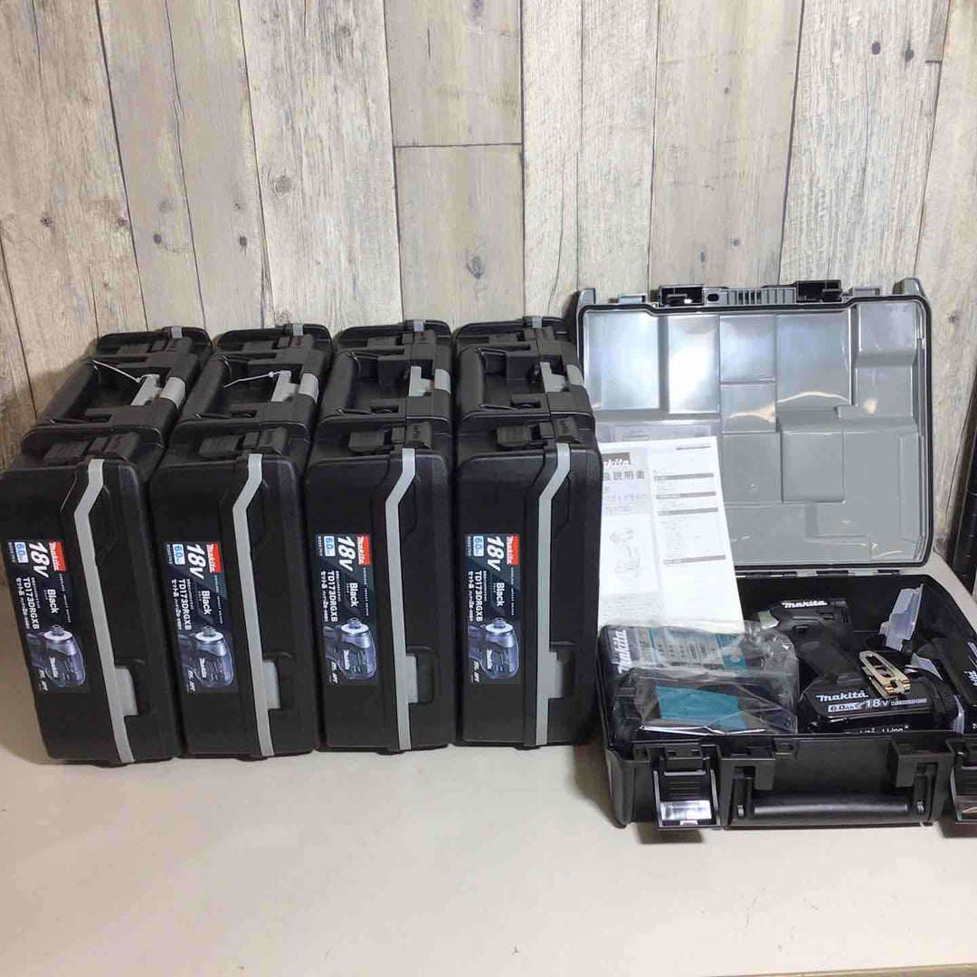 【未使用品】 マキタ makita コードレス インパクトドライバー TD173DRGXB 5台 フルセット インパクト ブラック 黒 純正 純正品 【戸田店】