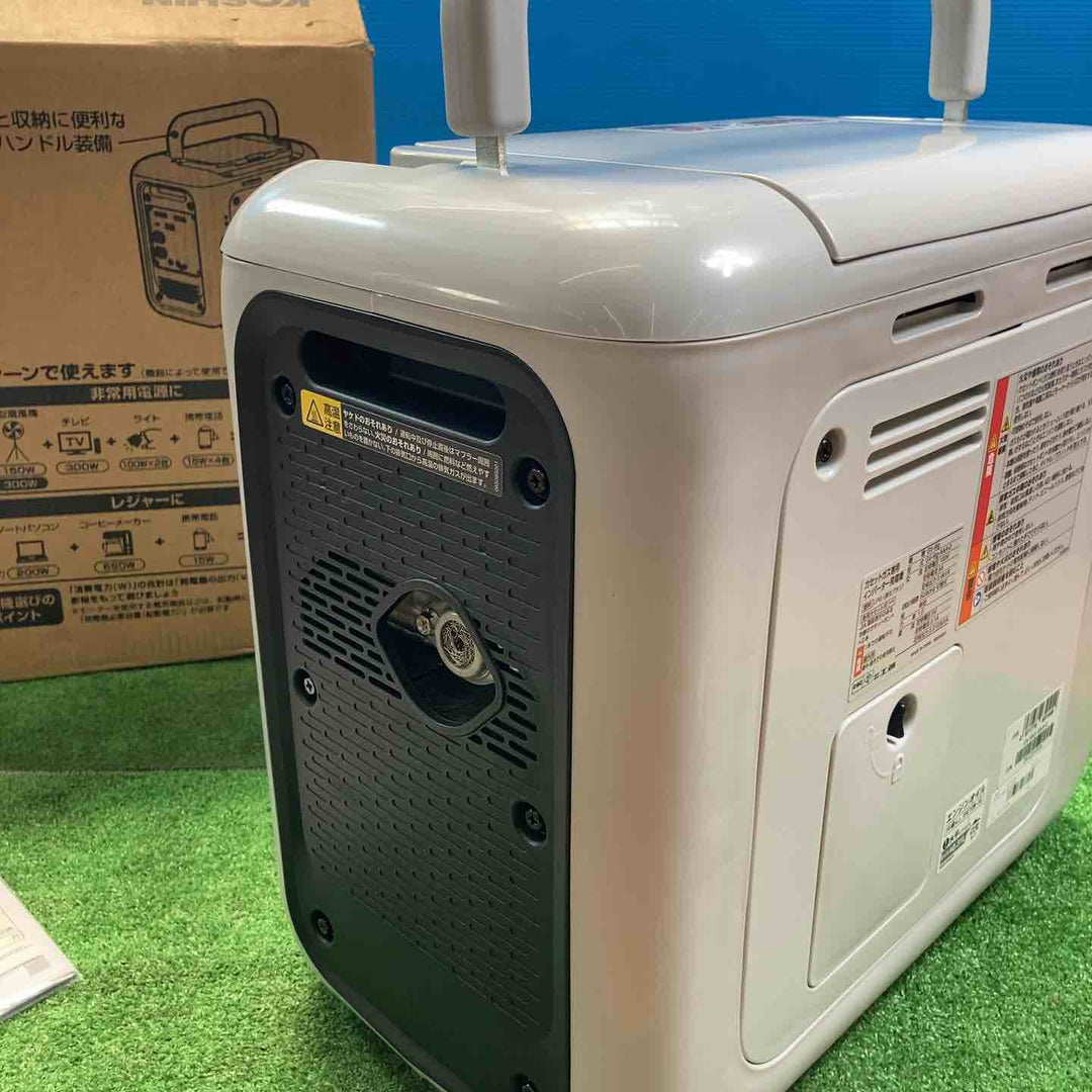 【未使用品(店頭展示品)】工進(KOSHIN) カセットガス インバーター 発電機 正弦波 GV-9ig 定格出力 0.9kVA AC-100V 50Hz/60Hz 【岩槻店】