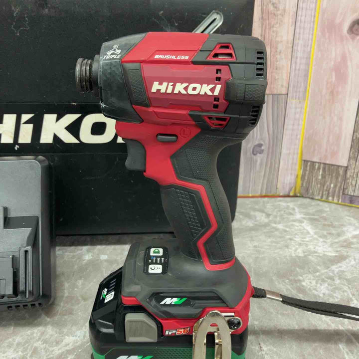 ★ハイコーキ(HIKOKI ※旧:日立工機) コードレスインパクトドライバ スコーピオンレッド WH36DD(2XHRSZ)【八潮店】
