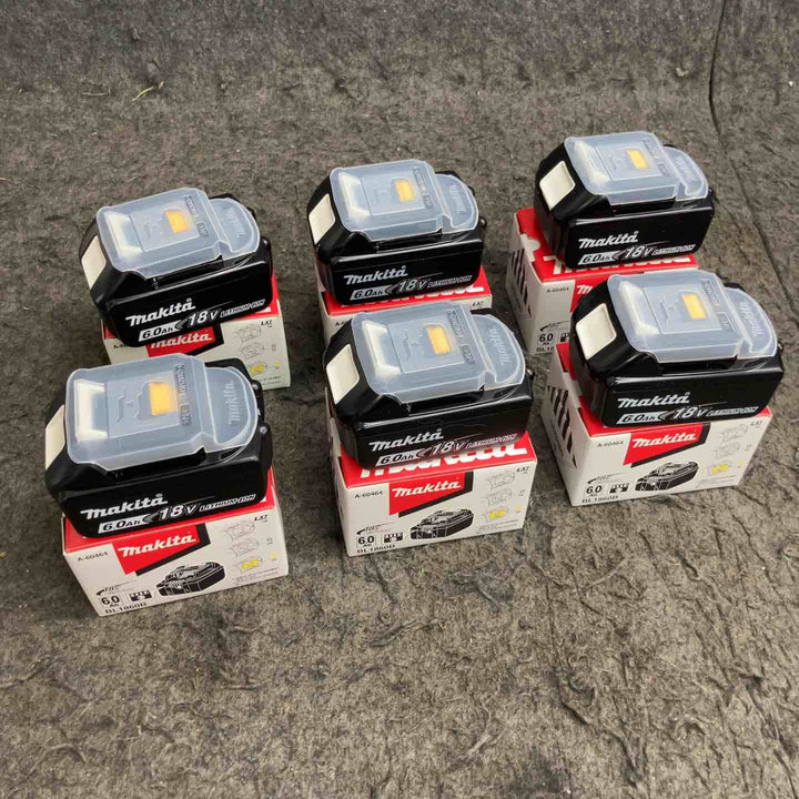 マキタ(makita) リチウムイオンバッテリー 18V/6.0Ah BL1860B まとめ売り 計6点【鴻巣店】