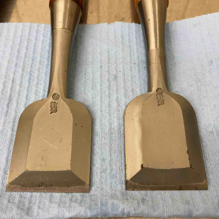 【美品】▼鑿 ノミ  「歓声」 4本組 大工道具 和工具【柏店】