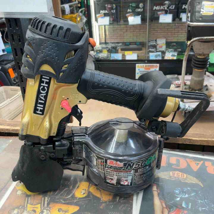 ★ハイコーキ(HIKOKI ※旧:日立工機) 高圧エア釘打ち機 NV50HMC【草加店】