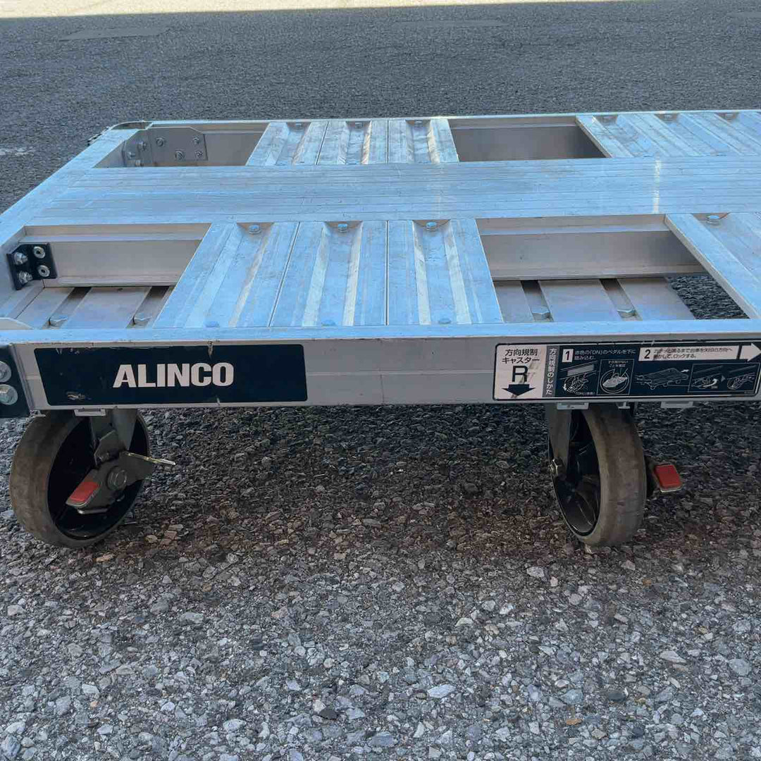 【店頭受取り限定】アルインコ 台車 6輪 1t 平台車 ダンク MTR1000 750x1200mm アルミ製 方向規制機能付 最大積載質量1000kg【草加店】