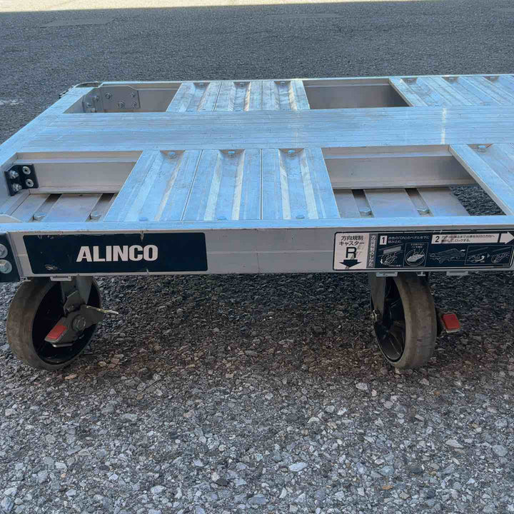 【店頭受取り限定】アルインコ 台車 6輪 1t 平台車 ダンク MTR1000 750x1200mm アルミ製 方向規制機能付 最大積載質量1000kg【草加店】
