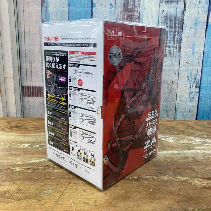 【未使用品】□タジマ(Tajima) ハーネスZA 赤 Mサイズ AZAM-LRE フルハーネス 墜落制止用器具【柏店】