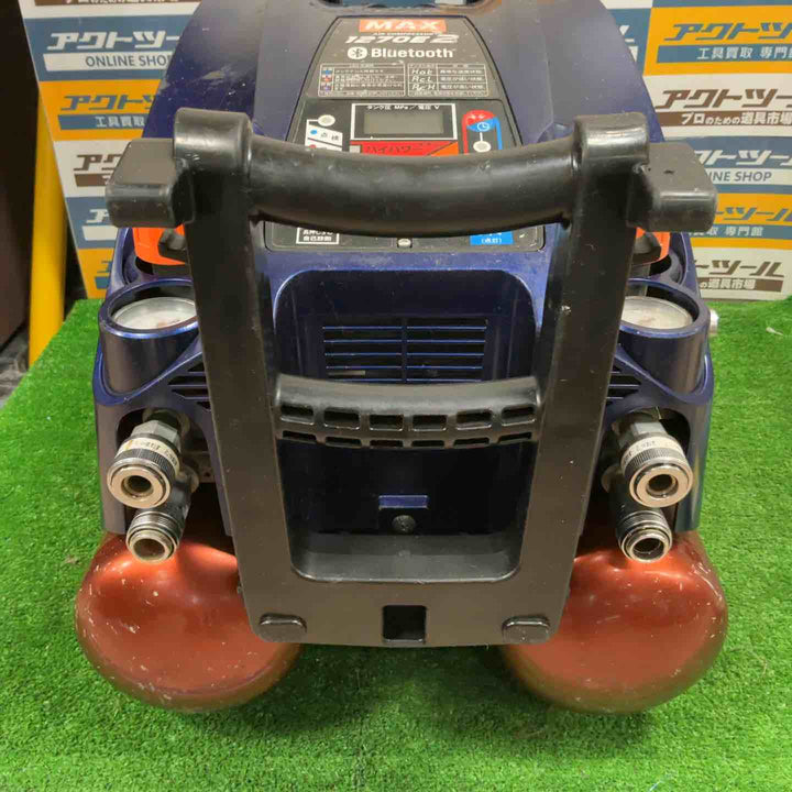 ◇マックス(MAX) 高圧専用エアコンプレッサー AK-HH1270E2 オプティマスネイビー【草加店】