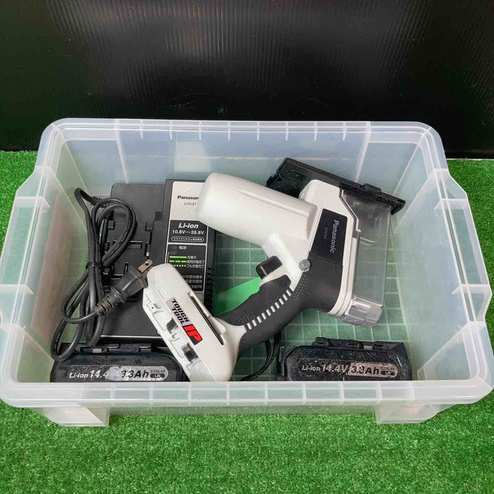 ◇パナソニック(Panasonic) コードレス角穴カッター EZ4543LR1S-B 14.4Vバッテリー2個付き！【岩槻店】