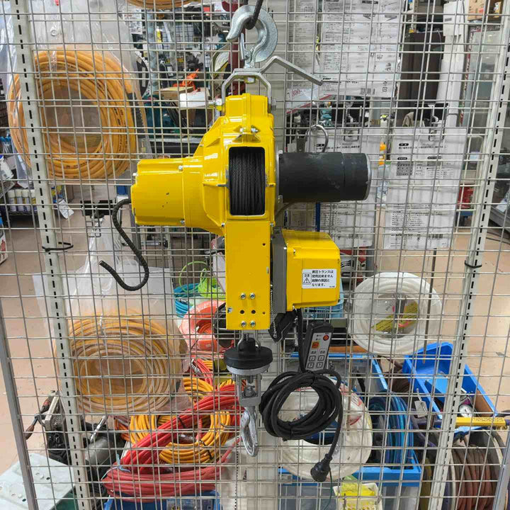 【中古品】トーヨーコーケン/TKK ベビーホイスト 無線リモコン付き 揚程15m 荷重250kg BH-N815R 製造2025年