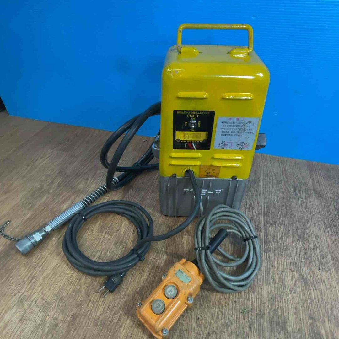 【店頭受取り限定】泉精器(IZUMI) 電動リモコン式油圧ポンプ R14E-F 泉精器 油圧パイプベンダー PB-15 セット品 シュー9個付き【岩槻店】
