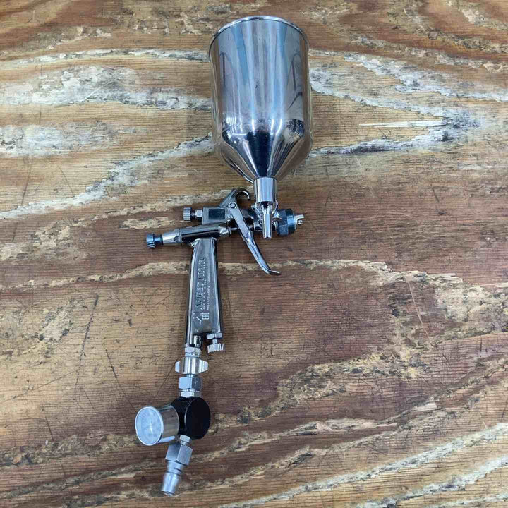 ▼アネスト岩田 スプレーガン  kiwami  W-50-B6 カップ（大、蓋なし）,圧力計付き【柏店】