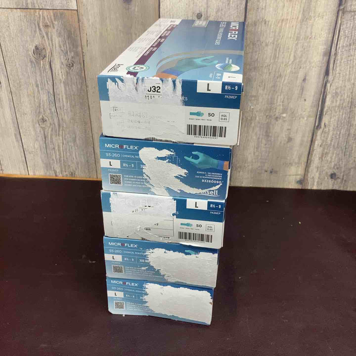 【未使用品(店頭展示品)】 Microflex(アンセル) 93-260 ニトリルネオプレン手袋 500枚×10箱セット S/M/Lサイズ 【東大和店】