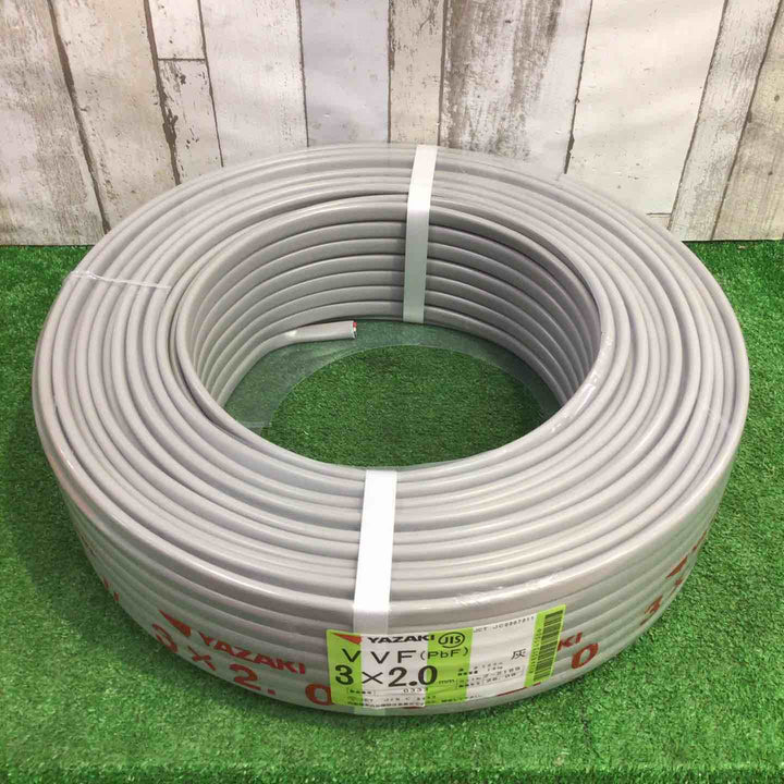 矢崎 ヤザキ VVFケーブル 3×2.0mm 100m 赤 白 黒 26年8月製【町田店】