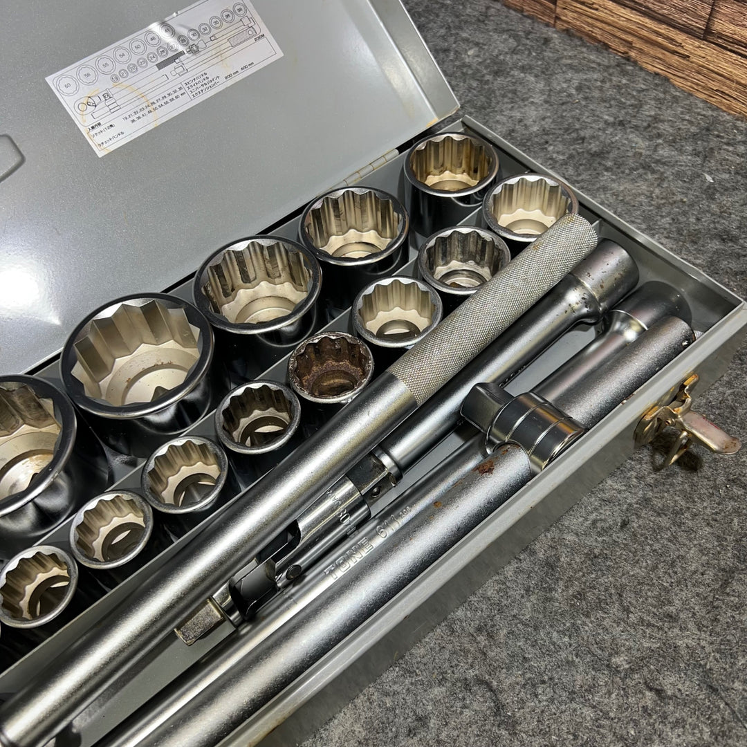 TONE トネ　ソケットレンチセット　12角　19sq ミリ　230M　【桶川店】