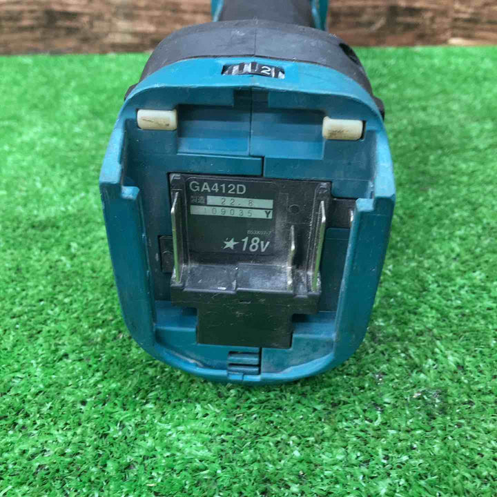 ★マキタ(makita) 100mmコードレスディスクグラインダ GA412DZ【川越店】