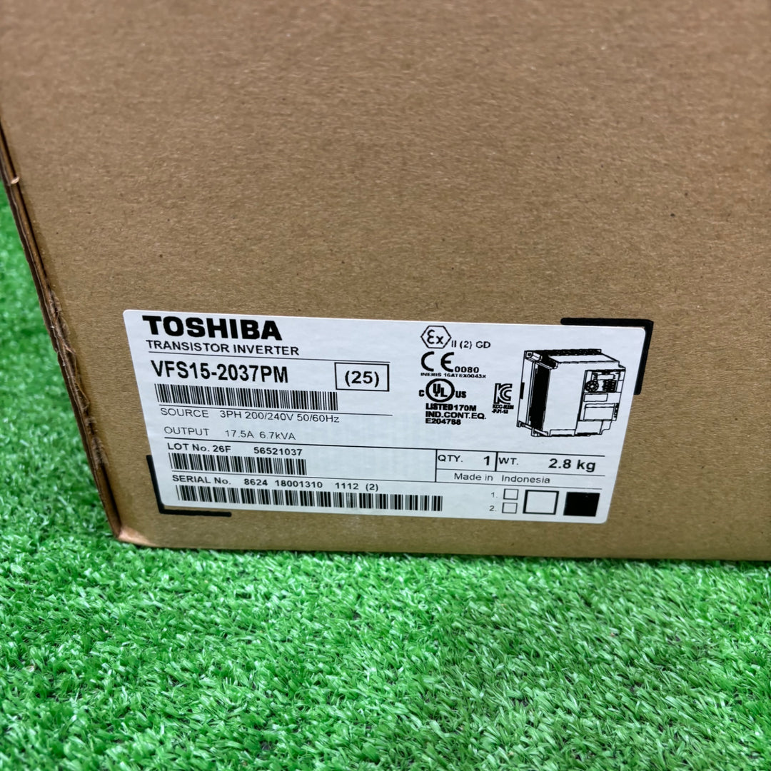 【未使用品】東芝産業機器システム 汎用インバータ VF-S15 三相200V 3.7KW VFS15-2037PM【電材館越谷店】
