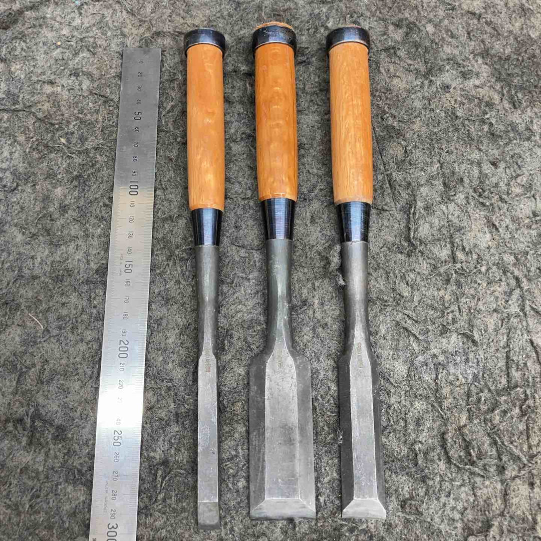 【中古・現状品】 是重 銘 鑿 のみ ＊3本組 【鴻巣店】