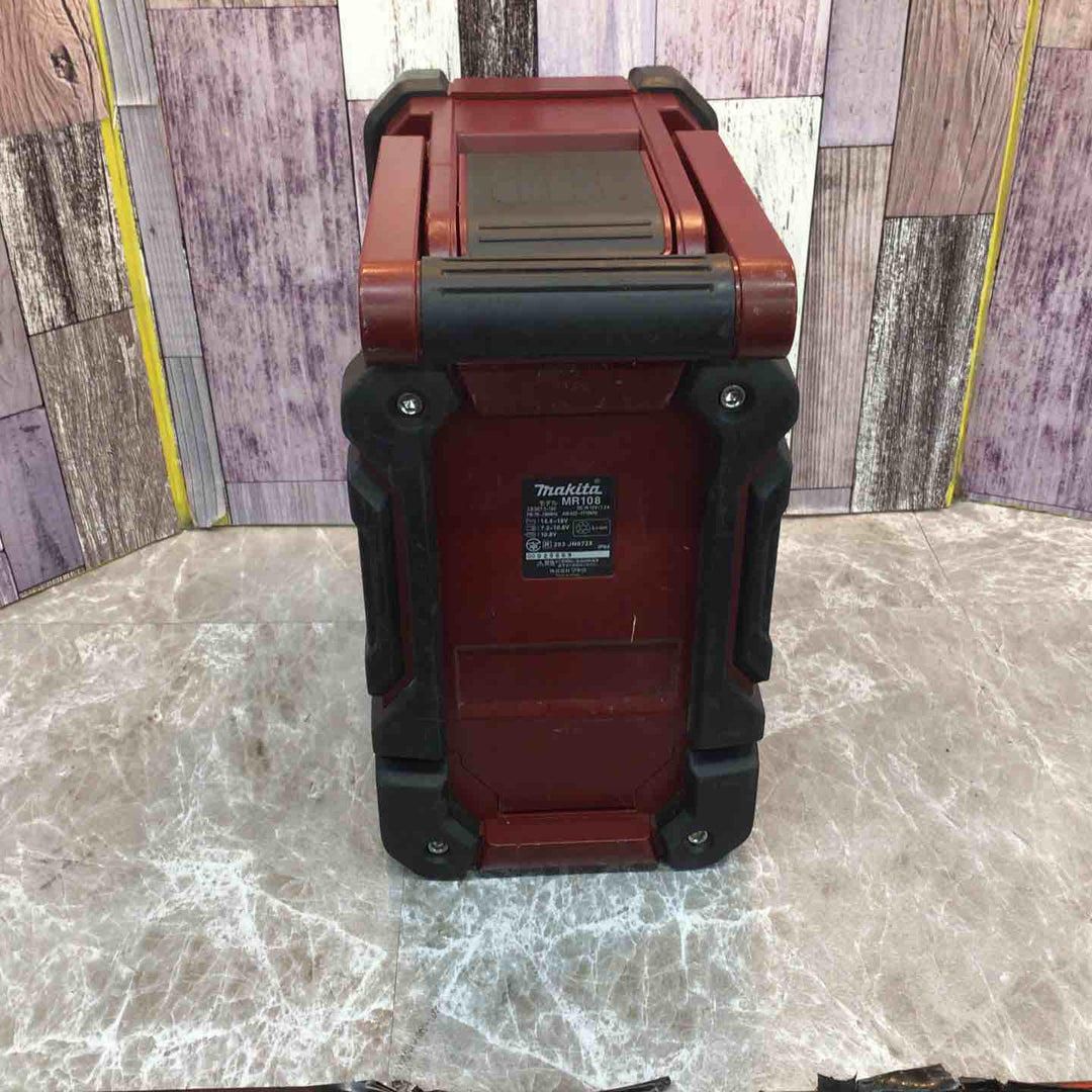 ◇マキタ(makita) コードレスラジオ MR108AR(限定色：オーセンティックレッド) 本体のみ【八潮店】