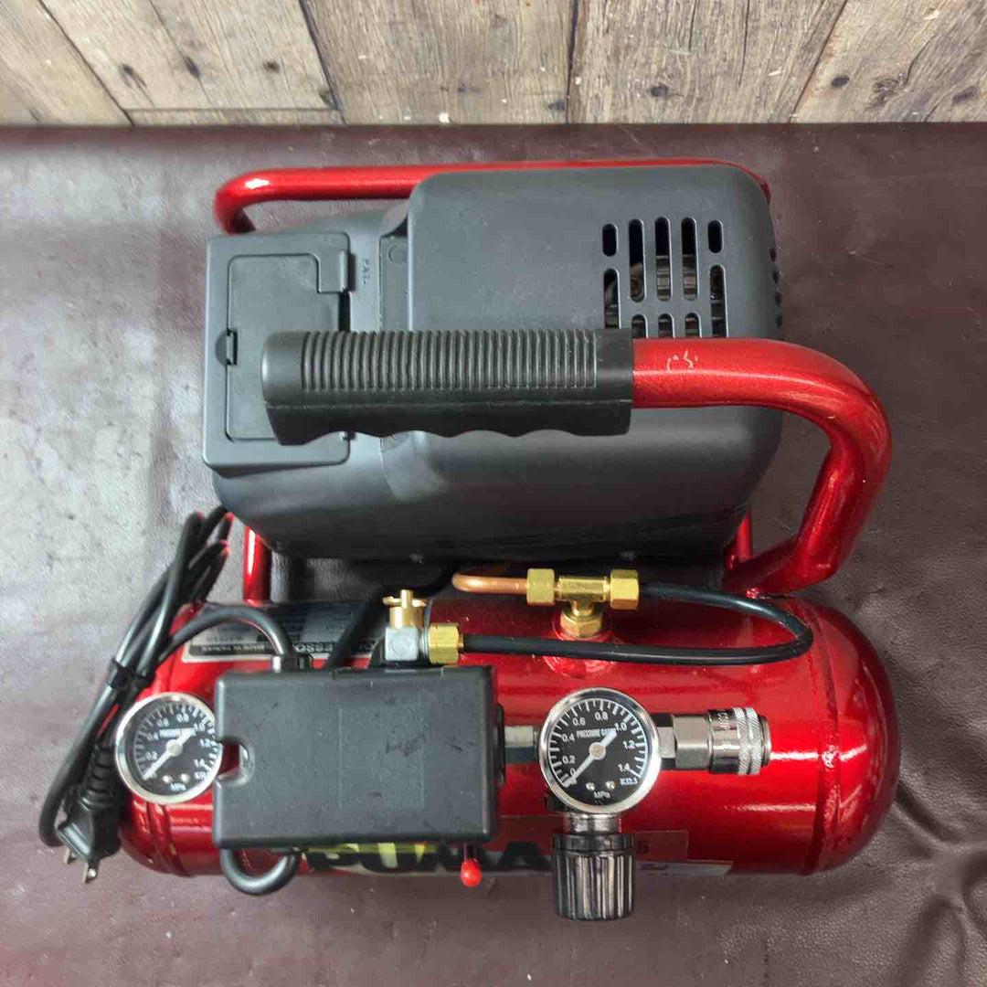 【中古美品】藤原産業 (SK11) オイルレス エアーコンプレッサー SR-045 タンク容量 4L SR-L04SPT-01【東大和店】