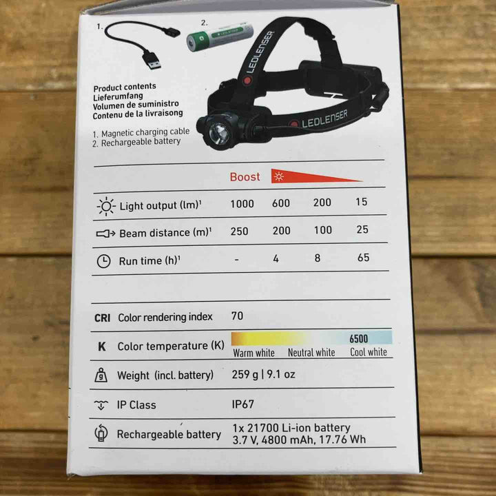 【未使用品】Ledlenser(レッドレンザー) H7R Core LEDヘッドライト USB充電式 [日本正規品] black 小【東大和店】