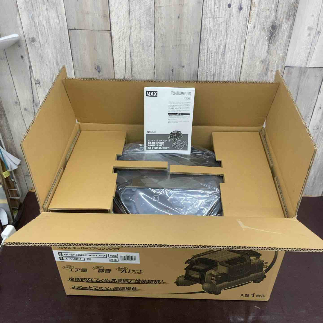 【未使用(店頭展示品)】 マックス(MAX) 高圧専用コンプレッサ AK-HH1310E2_アンバーオリーブ 【東大和店】