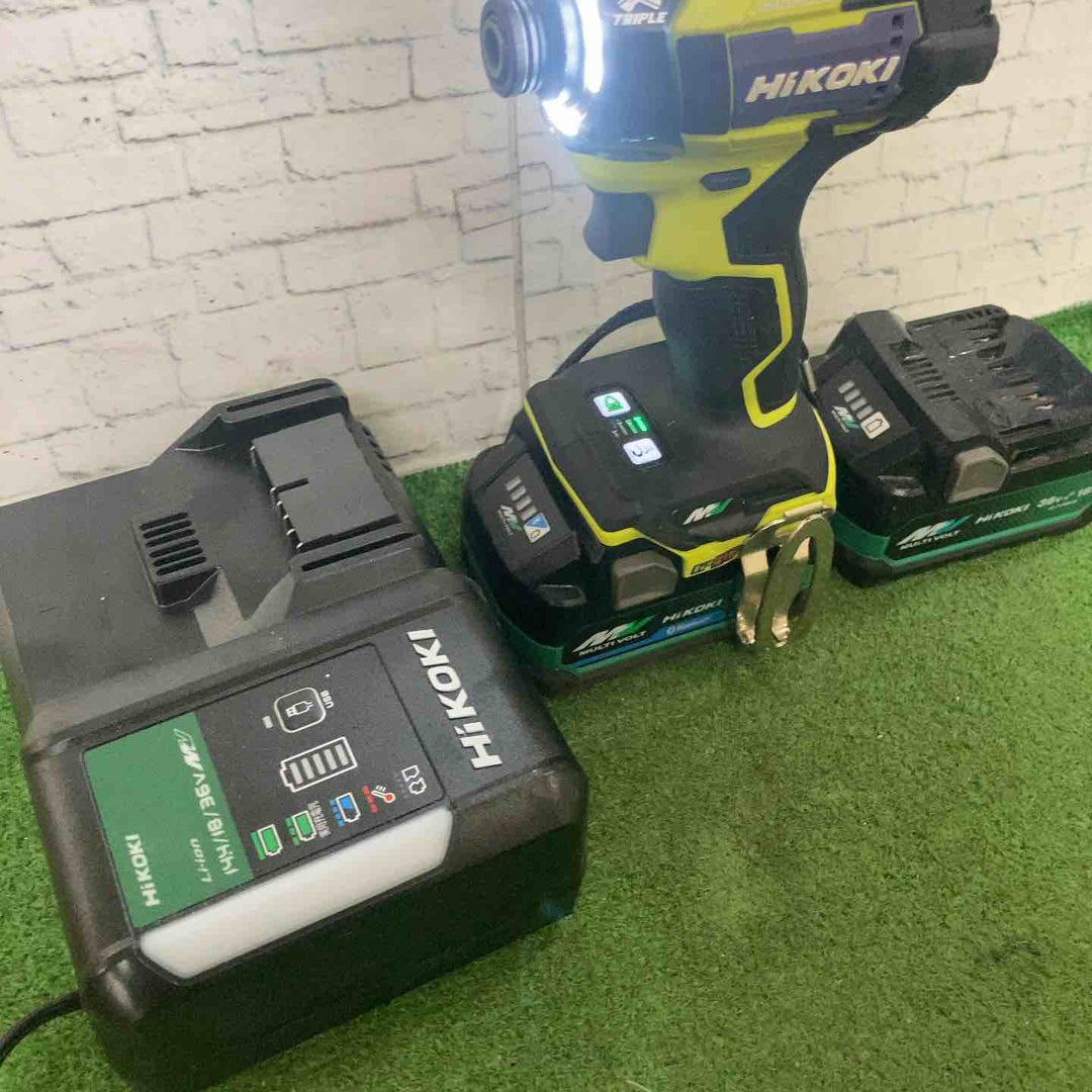 ★ハイコーキ(HIKOKI ※旧:日立工機) コードレスインパクトドライバ スパイダーイエロー WH36DD(2XHYSZ)【町田店】