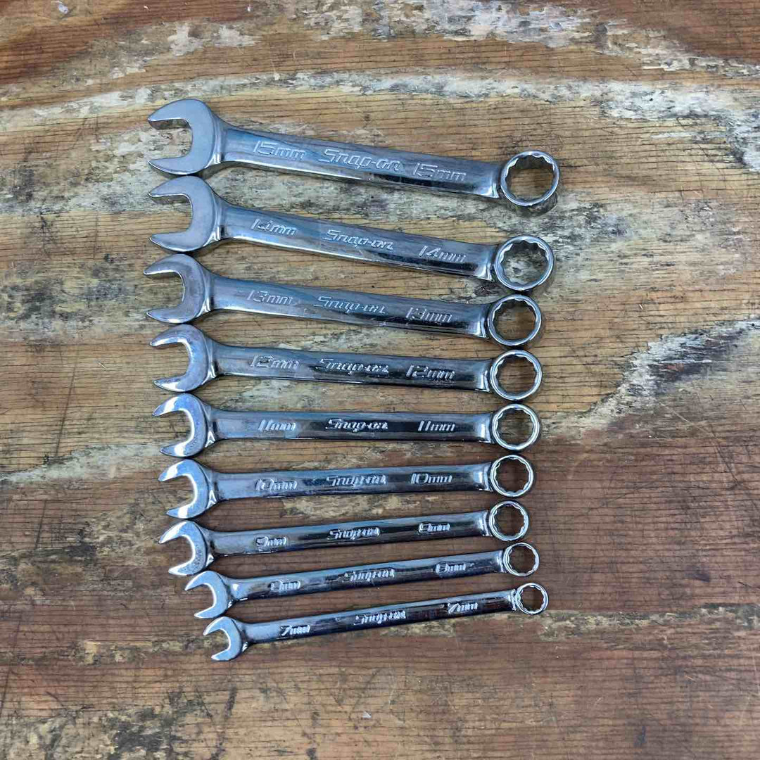 スナップオン(Snap-on) ショートコンビネーションレンチ 9本セット OEXM15B 14B 13B 12B 11B 10B 9B 8B 7B【柏店】