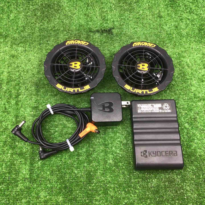 バートル (BURTLE) エアークラフト リチウムイオンバッテリー ブラック AC360-19V+AC370/371ファン  空調服用【富山店】●レコン