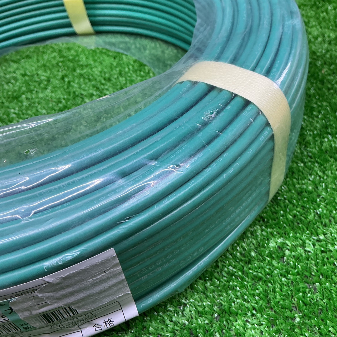 【未使用品】SFCC株式会社 IV線 5.5SQ 緑 100m巻 600V ビニル絶縁電線【電材館越谷店】