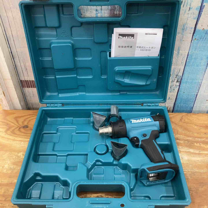 【中古品】★マキタ(makita) コードレスヒートガン HG181DZK 18V 本体+ノズル4種【柏店】