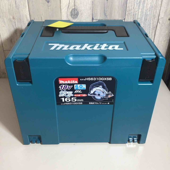 【未使用品】 マキタ makita コードレス 丸のこ HS631DGXSB マルノコ 丸ノコ フルセット ブラック 黒 純正 充電式 18V 【戸田店】
