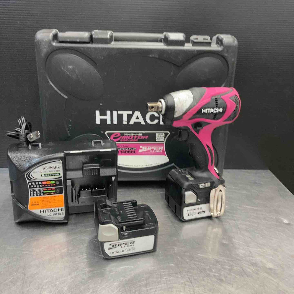中古品】 ハイコーキ(HiKOKI※旧日立工機) 14.4V コードレスインパクト 