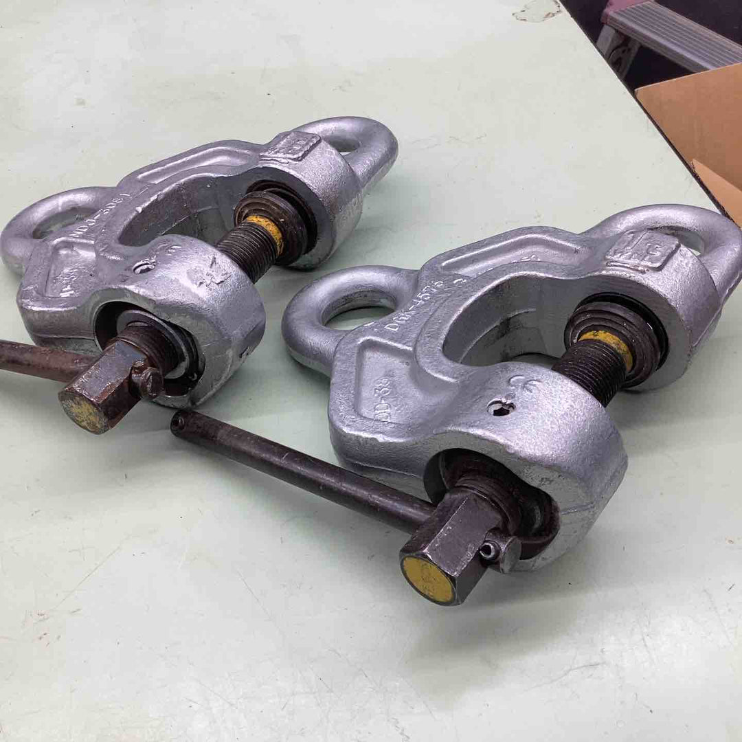 イーグルクランプ 1ｔ 2個セット NDJ-3081 DCK-4576 鋼板 形鋼 鉄骨 コンクリート製品 つり上げ 運搬 据え付け【越谷店】