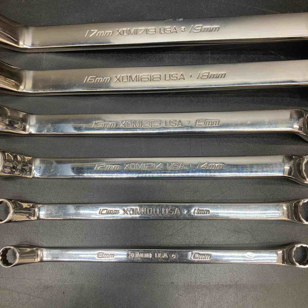 スナップオン(Snap-on) オフセットメガネレンチ XOMシリーズ USA 8mm-19mm 計6本セット【川越店】
