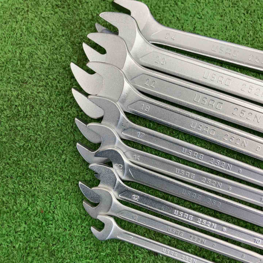 【中古品】 ウーザック/USAG 252シリーズ両口スパナ10本セット 【桶川店】