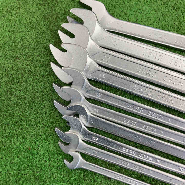 【中古品】 ウーザック/USAG 252シリーズ両口スパナ10本セット 【桶川店】