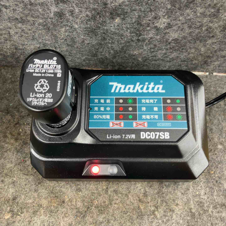 ★マキタ(makita) コードレスペンインパクトドライバー TD022DSHX ケース(7.2V1.5Ahバッテリー*2、充電器)【鴻巣店】