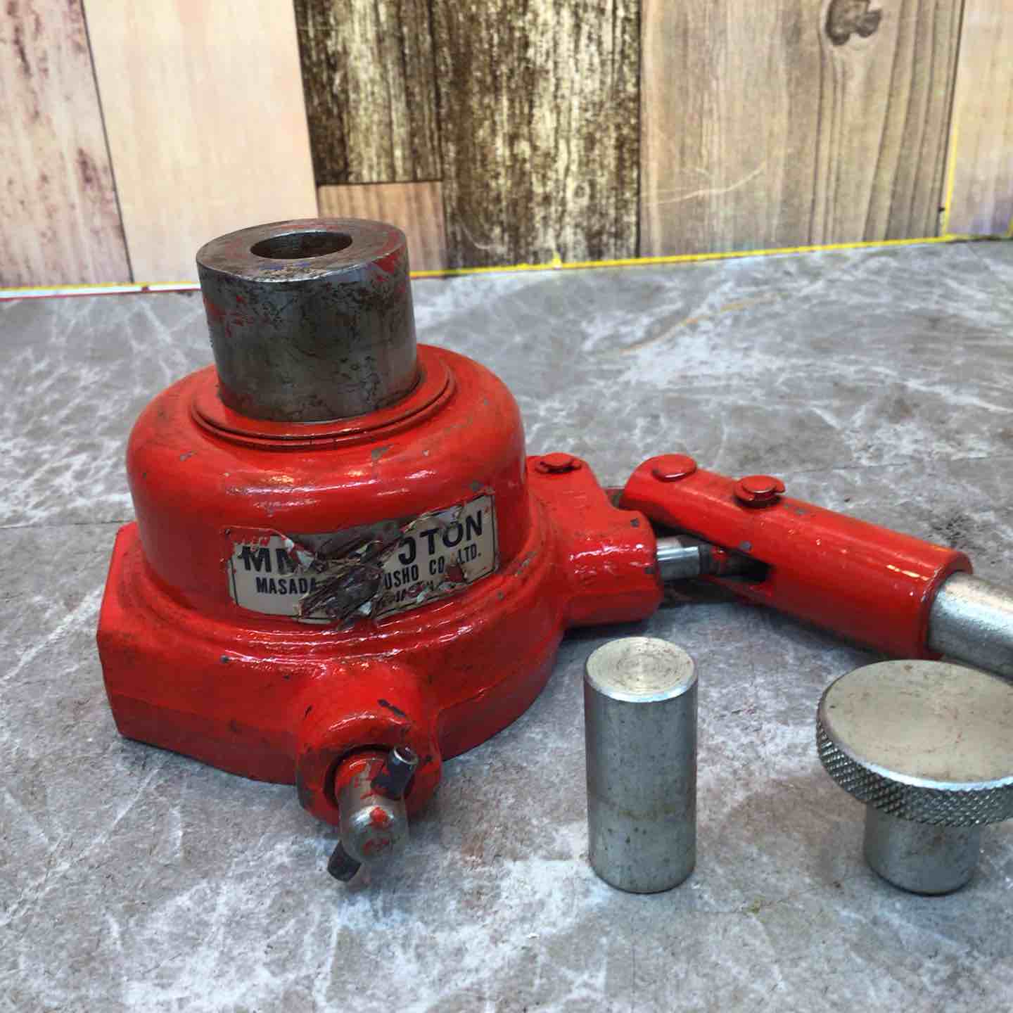 中古品】MASADA マサダ製作所 ミニ油圧ジャッキ MMJ-5C 5t 油圧工具